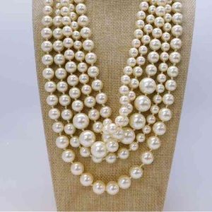 Multistrand Faux Pearl Necklace